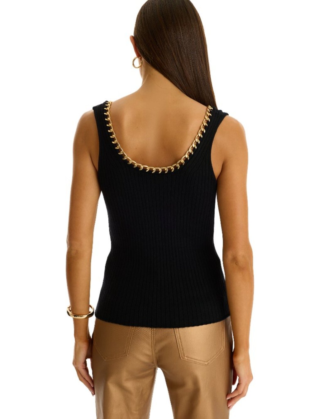 The Noli Shop Millie Knit Tank Black, New with tag - Picture 2 of 5